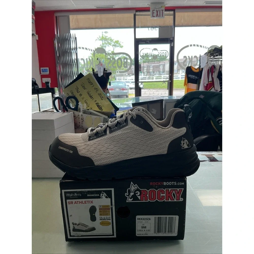 Rocky SR Athletix Composite Toe Work Boot RKK423ZA Gray Black Mens 9M